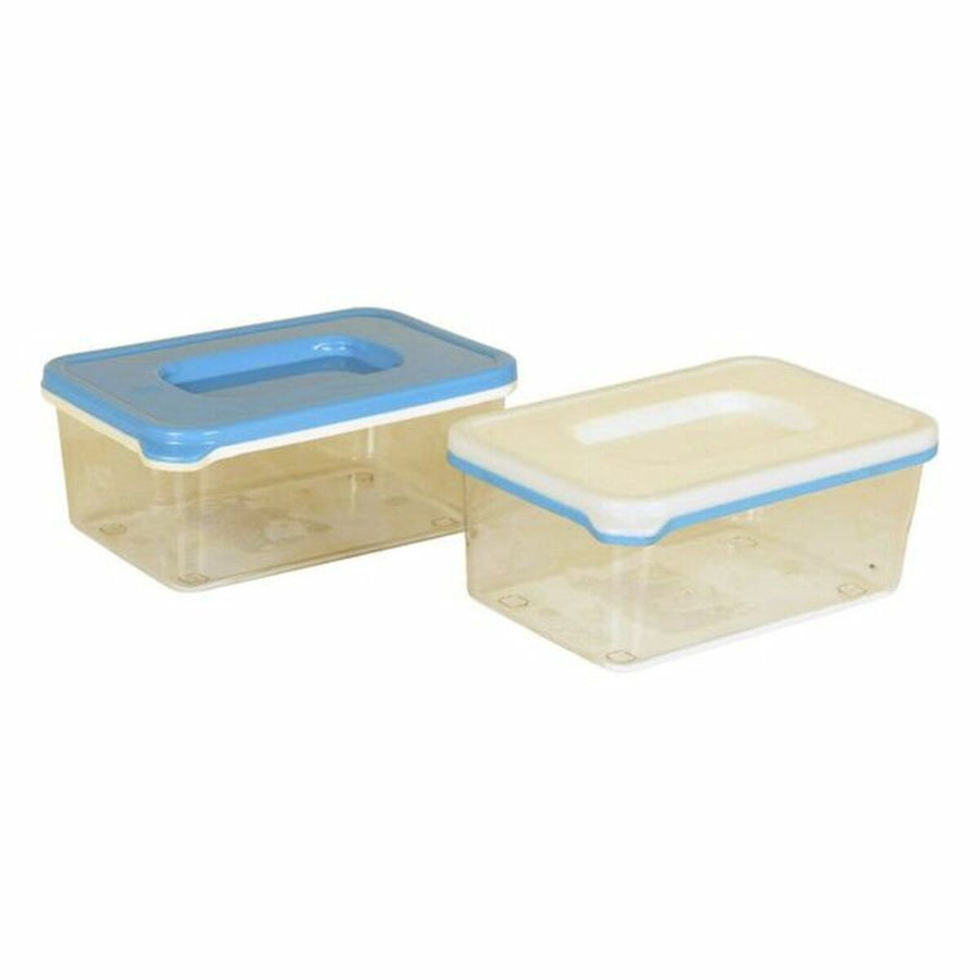 Rechteckige Lunchbox mit Deckel Kunststoff (0,4 l) (13 x 8,5 x 5,5 cm)