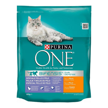 Katzenfutter Purina Coat & Hairball One (800 g)