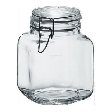 Glasgefäß Borgonovo Durchsichtig Luftdicht (1,7 L) (12 x 12 x 17 cm)