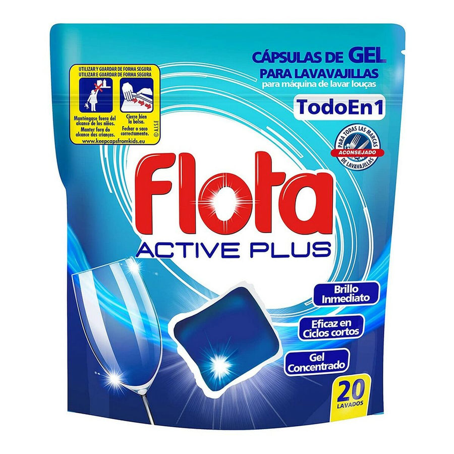 Tabs für Spülmaschine Active Plus Flota (20 uds)