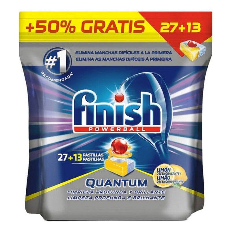 Tabs für Spülmaschine Finish Quantum Lemon 27+13 spülgänge