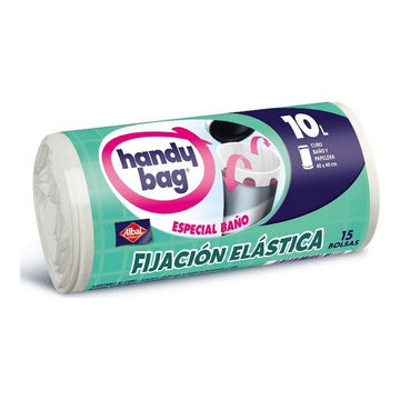 Müllsäcke Handy Bag Elastisches Band Badezimmer (15 x 10 L)