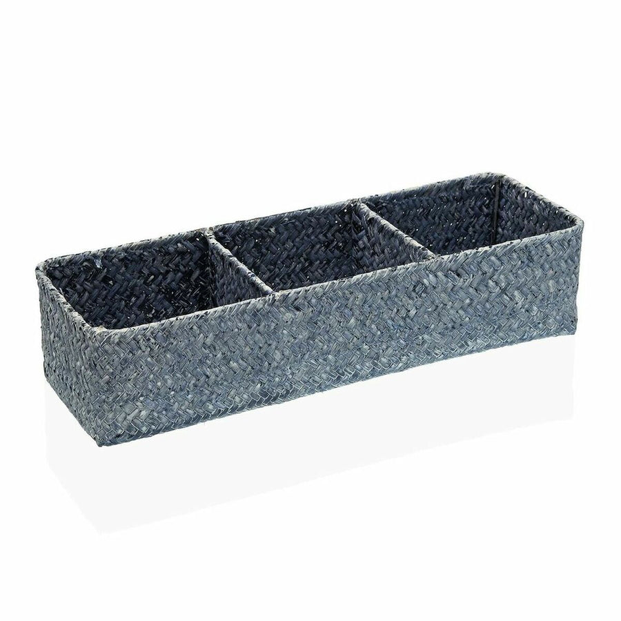 Mehrzweckkorb Versa Blau Seetang (12 x 8 x 36 cm)