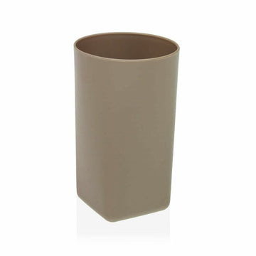 Zahnbürstenhalter Versa Kenai Beige PP (7,2 x 11,9 x 7,2 cm)