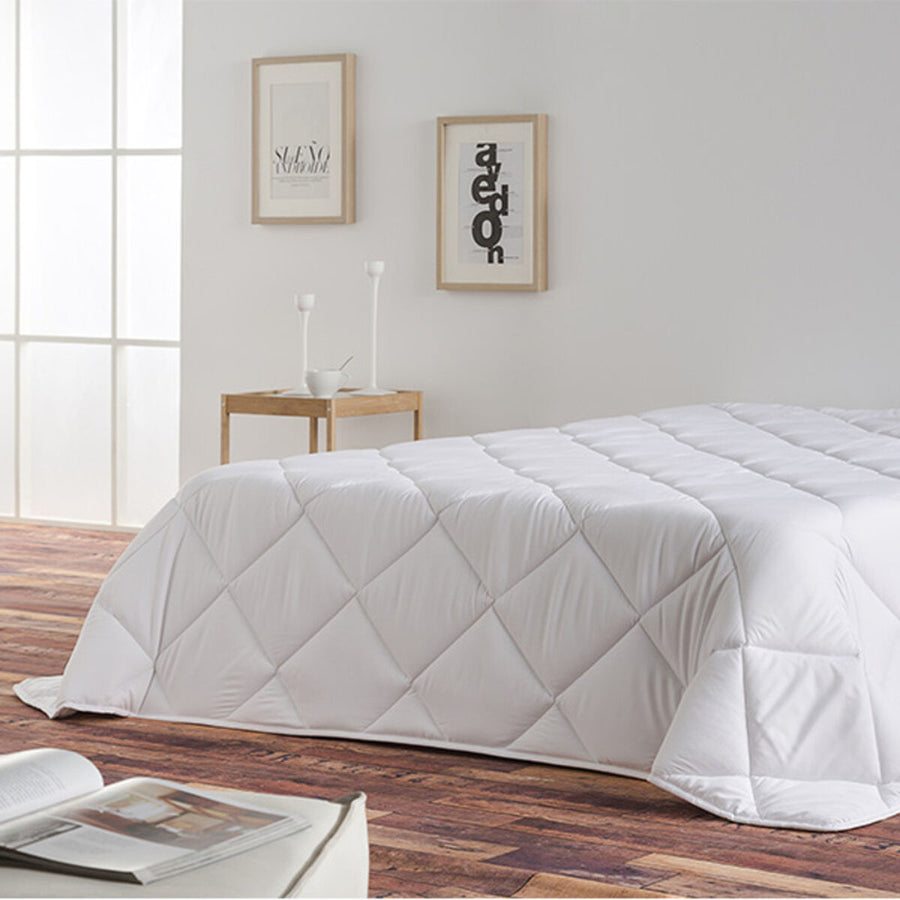 Bettdecke Naturals Weiß (60 cm Babybett) (100 x 120 cm)