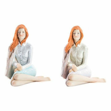 Deko-Figur DKD Home Decor Damen Harz (2 pcs) (15 x 18 x 19 cm) (2 pcs)