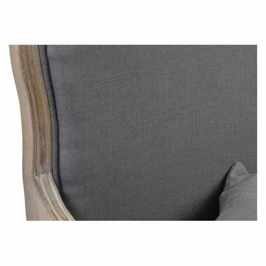 Sessel DKD Home Decor Grau Holz Polyester (70 x 66 x 94 cm)