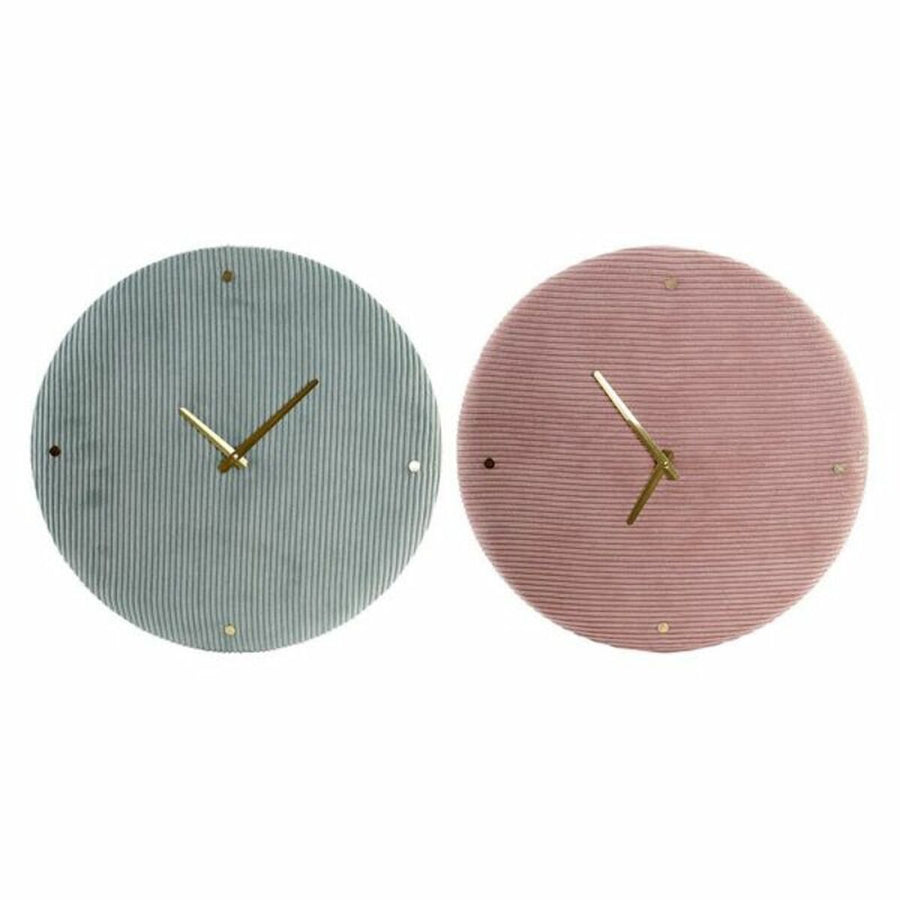 Wanduhr DKD Home Decor Polyester (2 pcs) (40 x 5 x 40 cm)