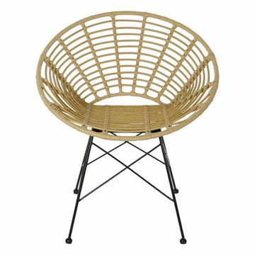 Esszimmerstuhl DKD Home Decor Metall Rattan (72 x 64 x 78 cm)