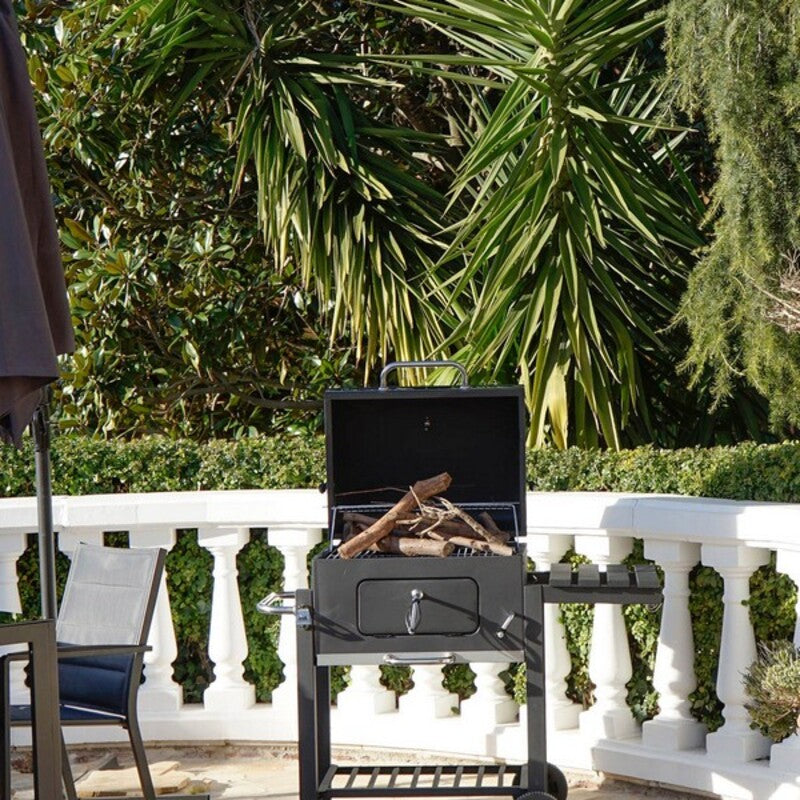 Kohlegrill mit Deckel und Rädern DKD Home Decor Stahl (140 x 60 x 108 cm)