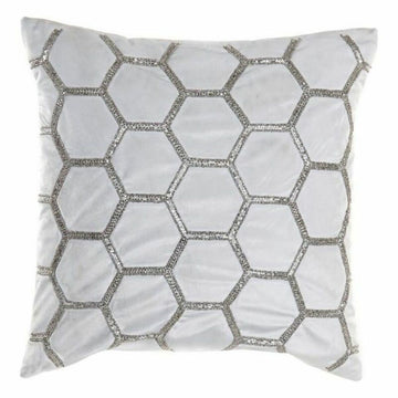 Kissen DKD Home Decor Samt Geometrisch (45 x 45 cm)