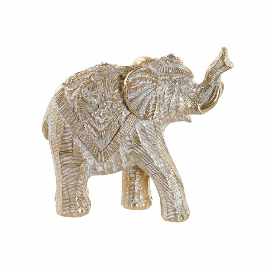 Deko-Figur DKD Home Decor Elefant Harz (17 x 7.5 x 15 cm)