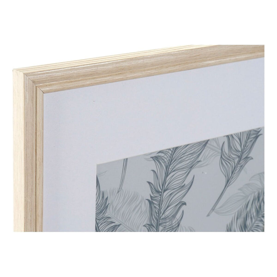 Fotorahmen DKD Home Decor S3011531 Kristall natürlich Papier Tropical Holz MDF (48 x 6 x 34 cm)