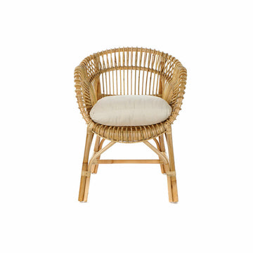 Havestol DKD Home Decor Weiß Baumwolle Rattan (64 x 70 x 85 cm)