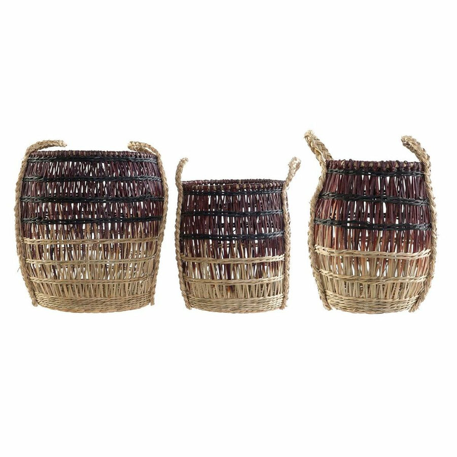 Korb-Set DKD Home Decor Tropical Seegras (3 pcs)