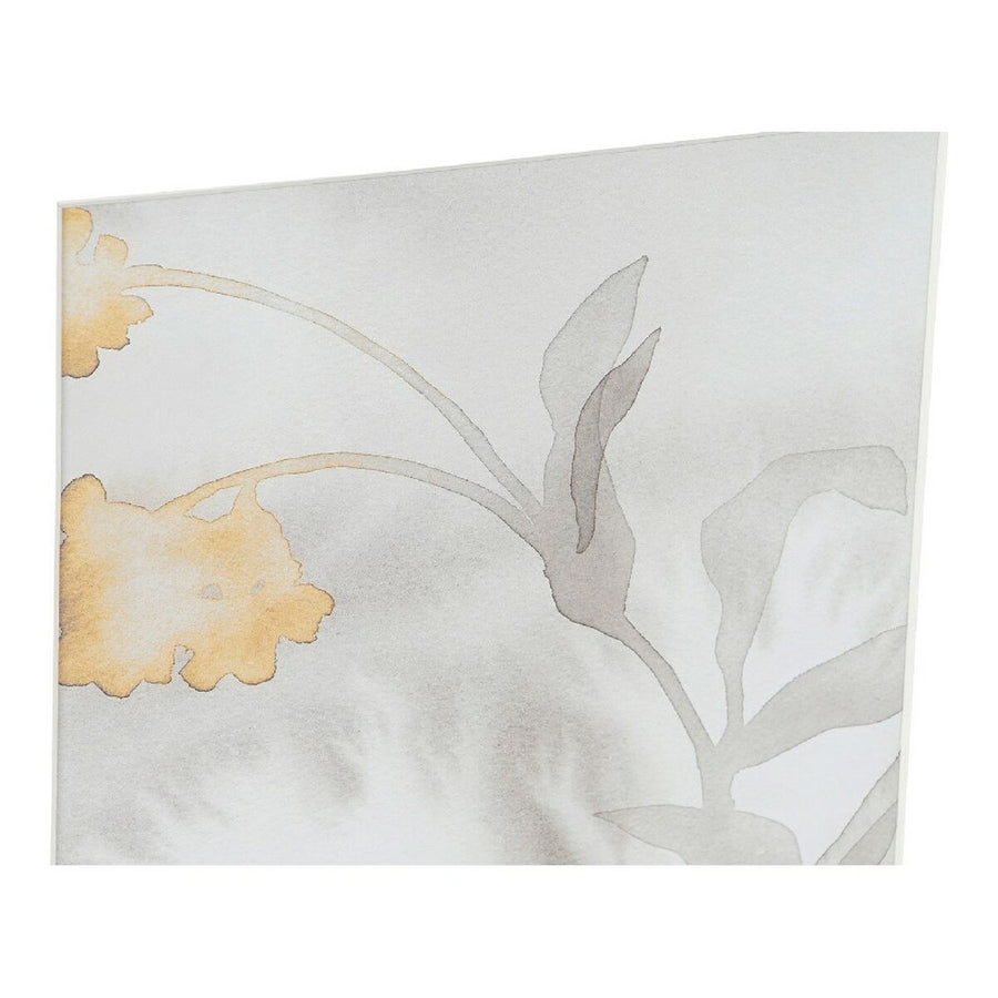 Bild DKD Home Decor S3013510 Drawed Leaf Traditionell Pflanzenblatt (33 x 3 x 38 cm) (2 Stück)