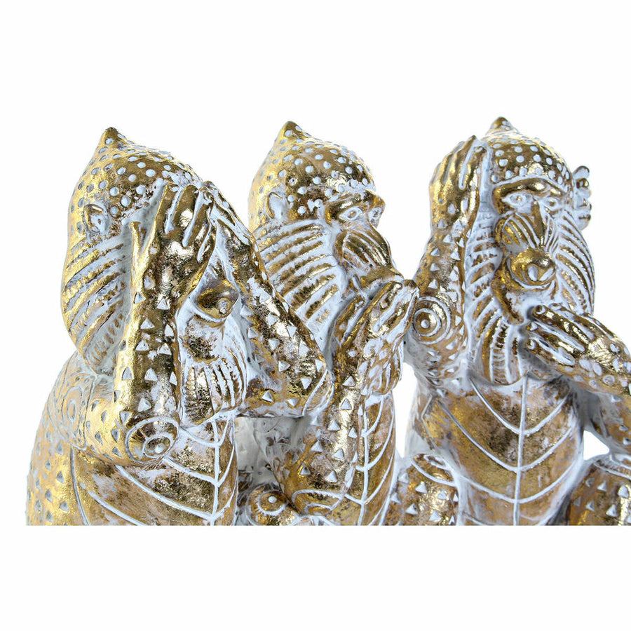 Deko-Figur DKD Home Decor ‎S3016868 Golden Harz Tropical (21 x 11 x 16,2 cm)