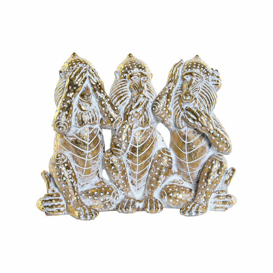 Deko-Figur DKD Home Decor ‎S3016868 Golden Harz Tropical (21 x 11 x 16,2 cm)