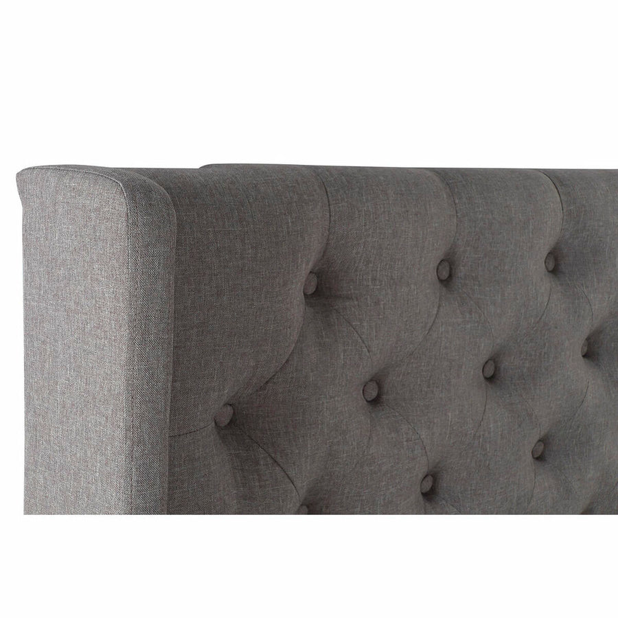 Kopfende des Betts DKD Home Decor Grau Polyester