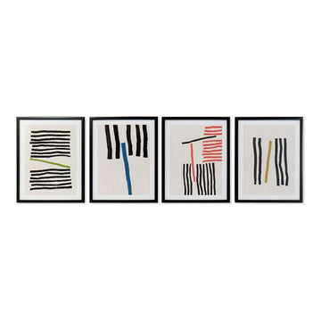 Bild DKD Home Decor Lines abstrakt Moderne (35 x 3 x 45 cm) (4 Stück)