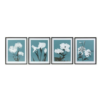 Bild DKD Home Decor Flowers Blomster Moderne (55 x 2,5 x 70 cm) (4 Stück)