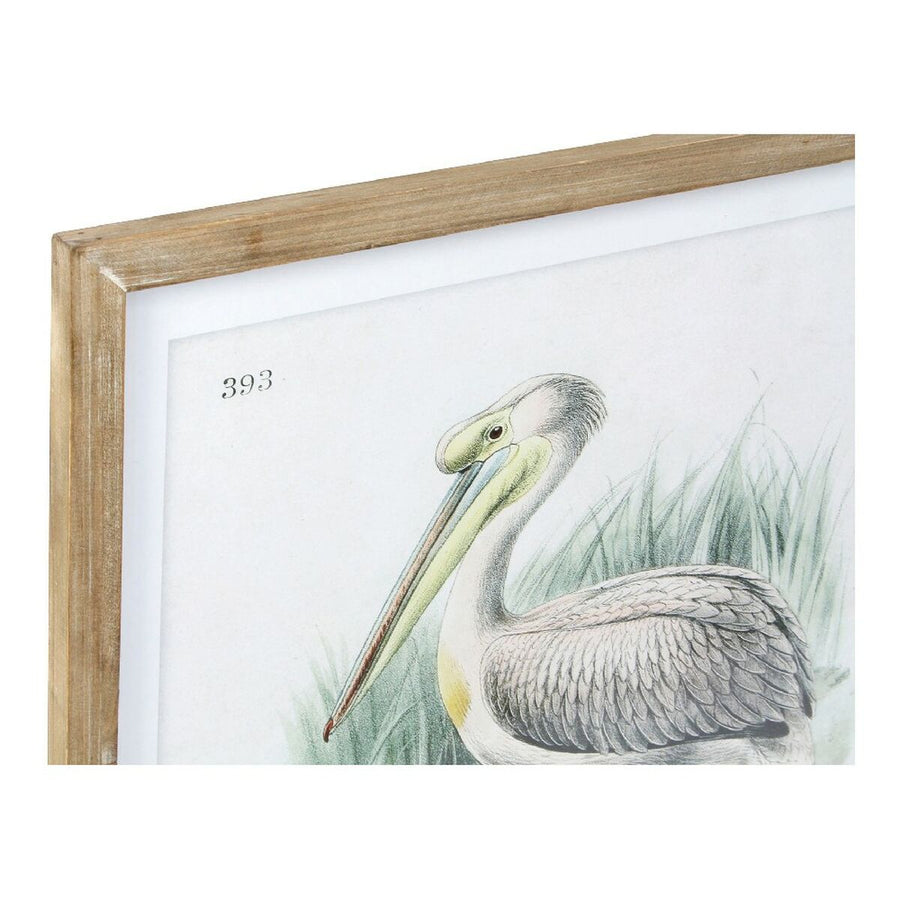 Bild DKD Home Decor Pelican Fugl (2 Stück) (60 x 2 x 60 cm)