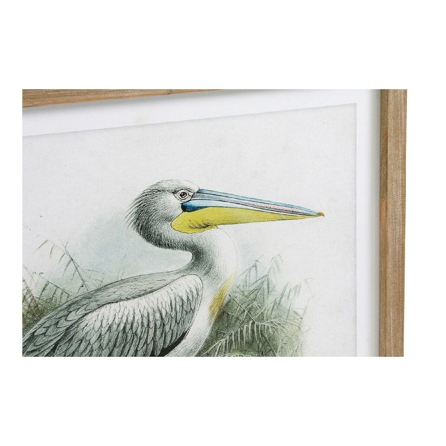 Bild DKD Home Decor Pelican Fugl (2 Stück) (60 x 2 x 60 cm)