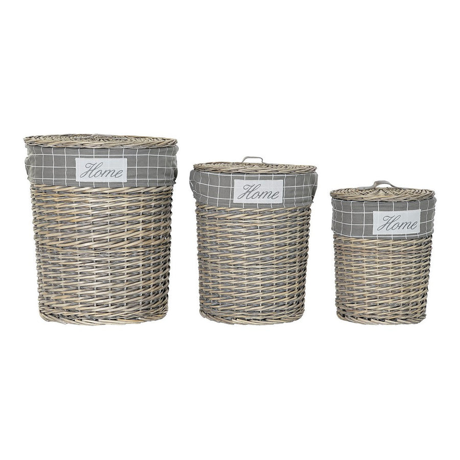 Korb für schmutzige Wäsche DKD Home Decor (3 pcs)