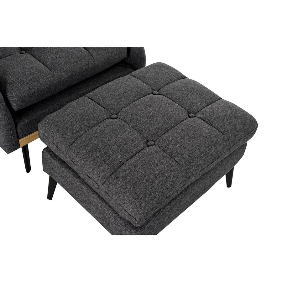 Schlafsofa DKD Home Decor Polyester Metall (74 x 165 x 41 cm) (74 x 85 x 90 cm)