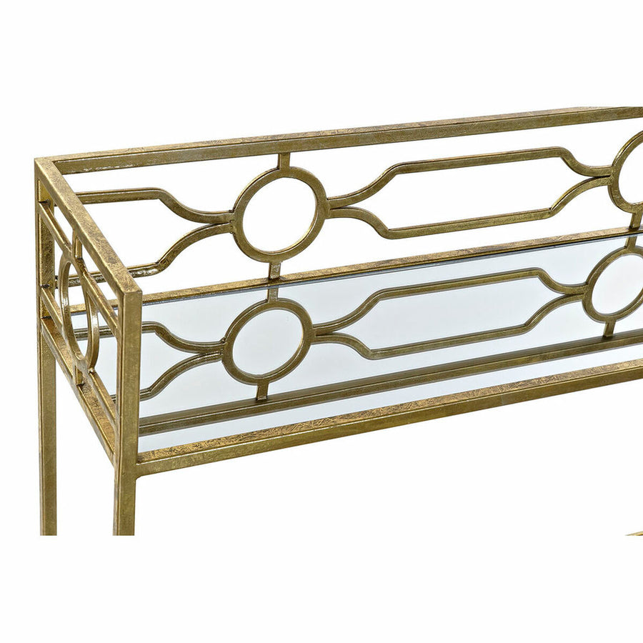 Konsole DKD Home Decor Spiegel Gold Metall (127 x 23 x 90 cm)