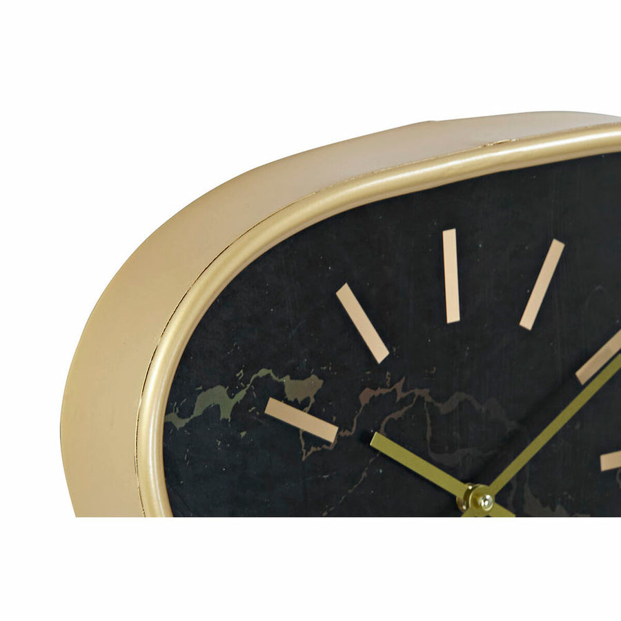 Wanduhr DKD Home Decor Schwarz Metall Golden (2 pcs) (40 x 6 x 38 cm)