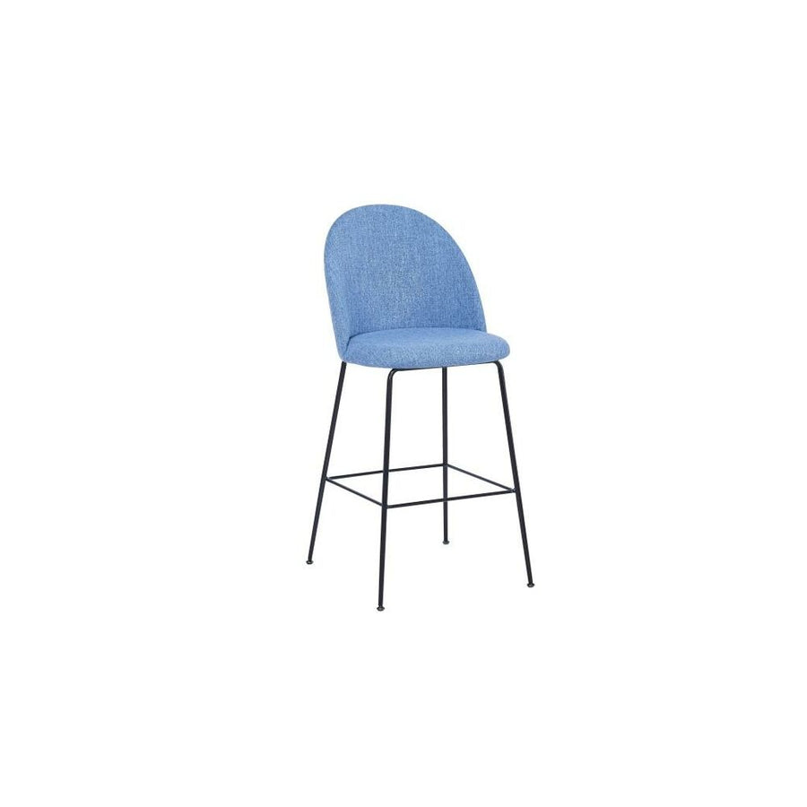 Hocker DKD Home Decor Blau Polyester Metall (55 x 50 x 110 cm)