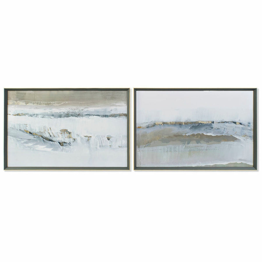 Bild DKD Home Decor Kristall Leinwand abstrakt (2 pcs) (105 x 3 x 71 cm)