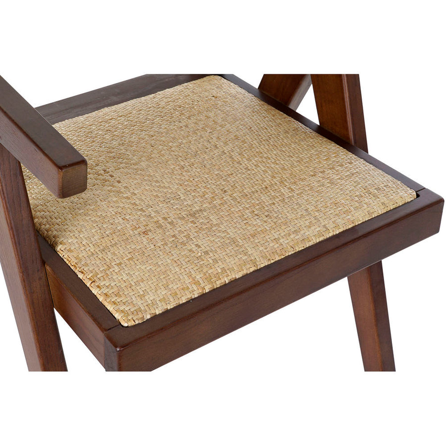 Armlehnstühle DKD Home Decor Rattan Ulmenholz (56.5 x 60 x 86 cm)