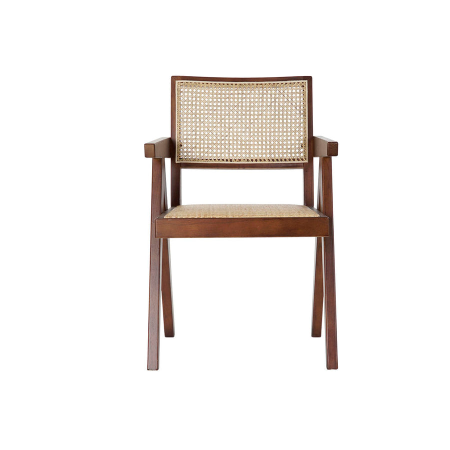 Armlehnstühle DKD Home Decor Rattan Ulmenholz (56.5 x 60 x 86 cm)