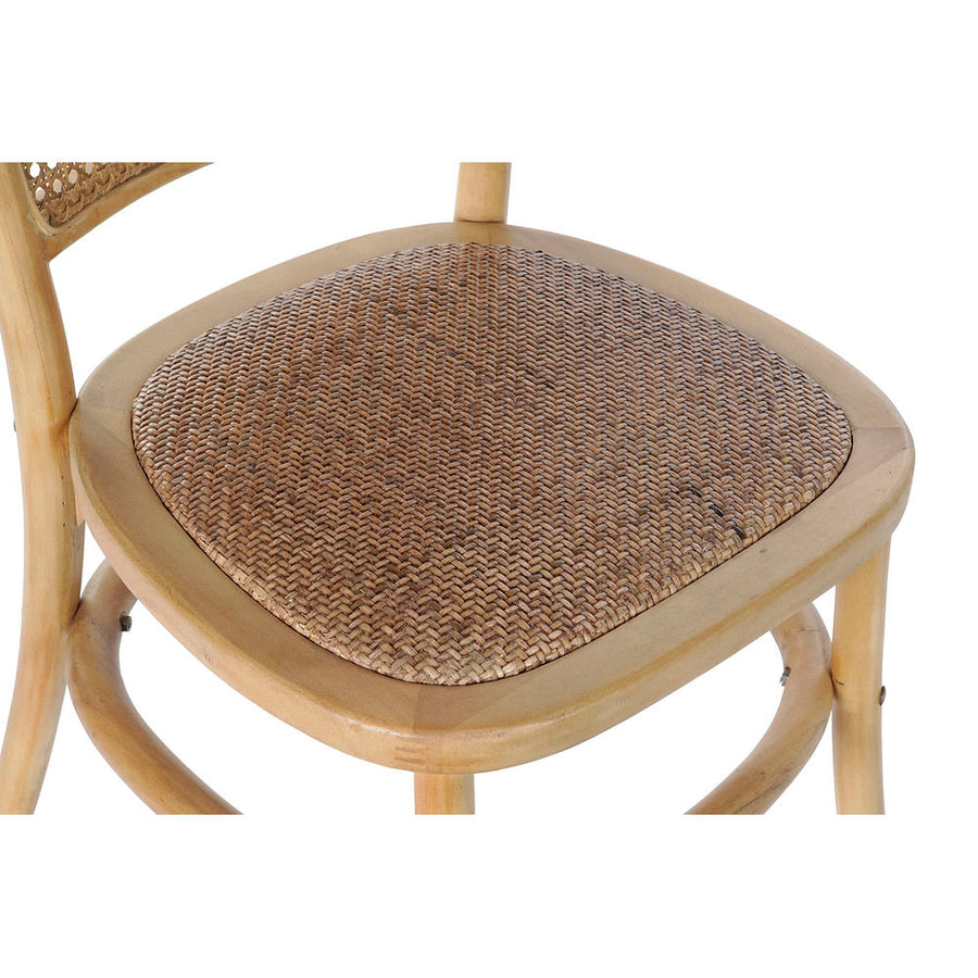 Esszimmerstuhl DKD Home Decor Rattan Birke (44 x 49 x 87 cm)