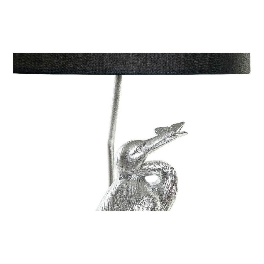 Tischlampe DKD Home Decor Schwarz Silber Polyester Acryl Harz 220 V 60 W (33 x 33 x 74 cm)