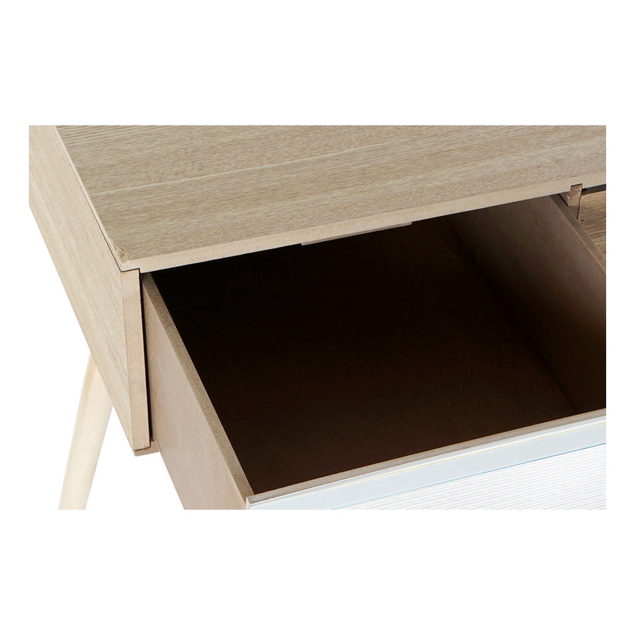 Schreibtisch DKD Home Decor Weiß Braun Holz (100 x 50 x 76 cm)