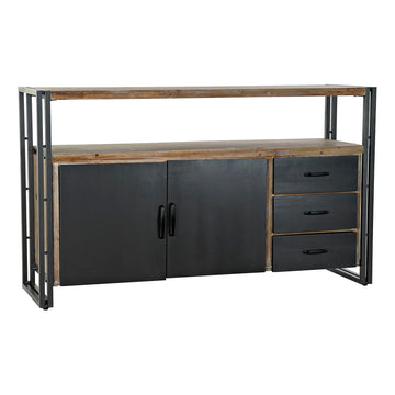 TV-Möbel DKD Home Decor Schwarz Metall Tanne (145 x 40 x 86 cm)