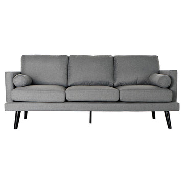 Sofa DKD Home Decor Polyester Dunkelgrau (195 x 85 x 85 cm)