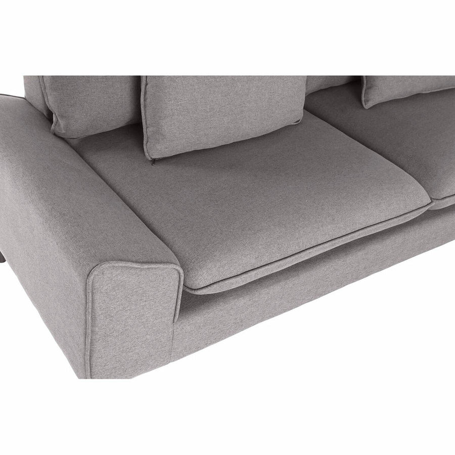 Sofa DKD Home Decor Grau Polyester Metall (200 x 84 x 84 cm)