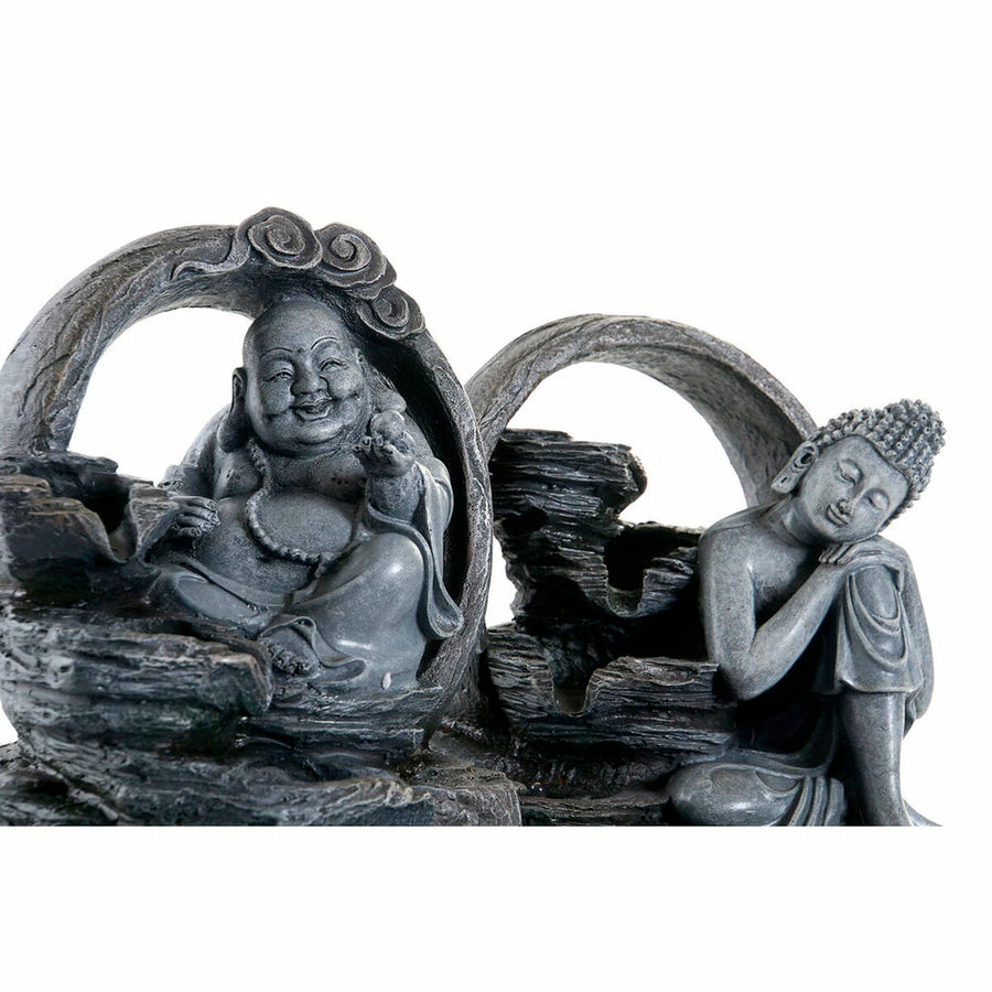 Gartenbrunnen DKD Home Decor Buddha Harz Orientalisch (21 x 21 x 25 cm) (2 pcs)