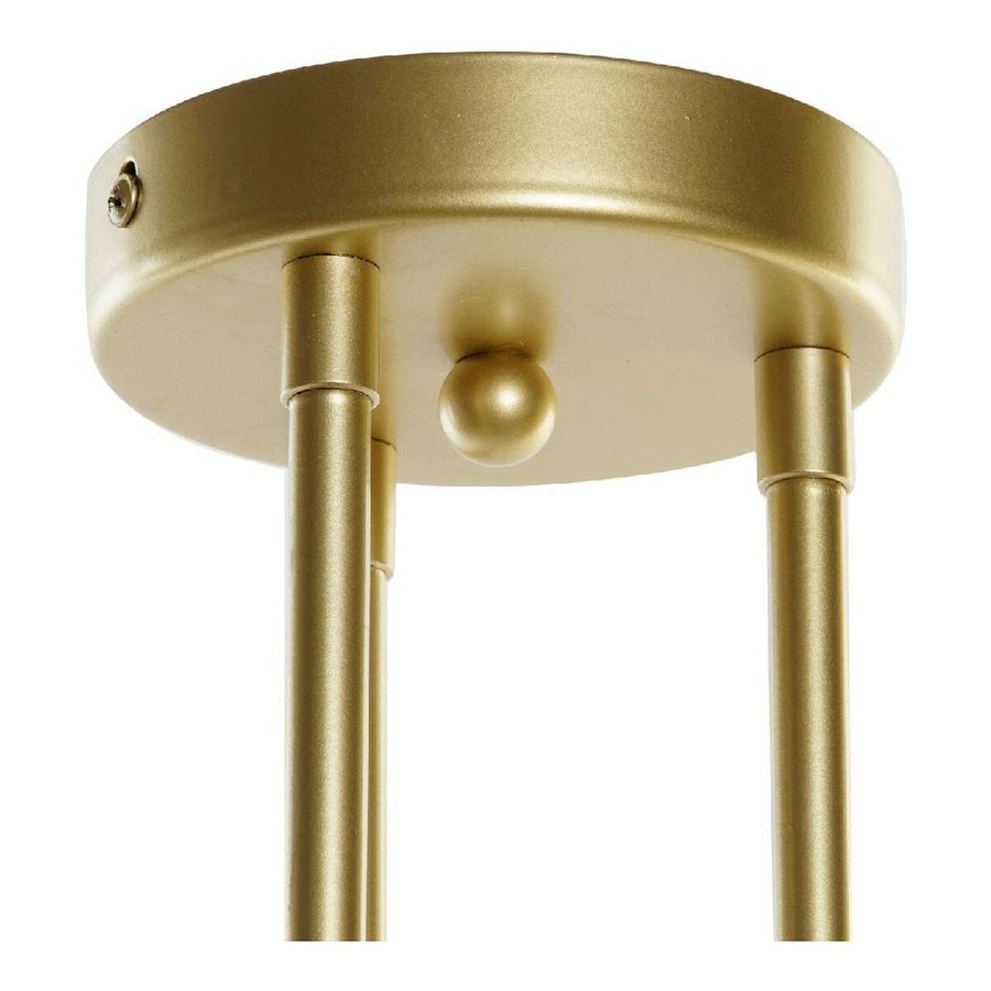 Deckenlampe DKD Home Decor LA-181956 Kristall Gold Metall Weiß 220 V 50 W (61 x 58 x 46 cm)