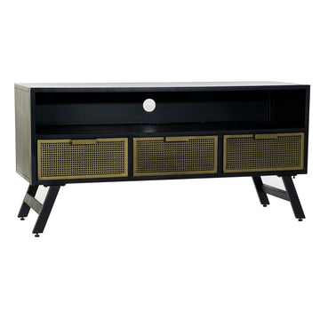 TV-Möbel DKD Home Decor Schwarz Metall Golden (125 x 41 x 62 cm)