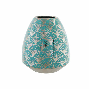 Vase DKD Home Decor Porzellan türkis Orientalisch (16 x 16 x 18 cm)