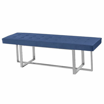 Barhocker DKD Home Decor   Blau Polyester Stahl (150 x 45 x 45 cm)