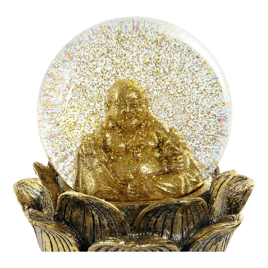 Deko-Figur DKD Home Decor Harz Kristall Buddha (2 pcs) (15 x 15 x 16 cm)