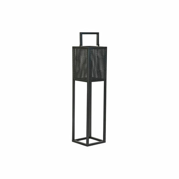 Kerzenschale DKD Home Decor Schwarz Metall Kristall (20 x 20 x 82 cm)