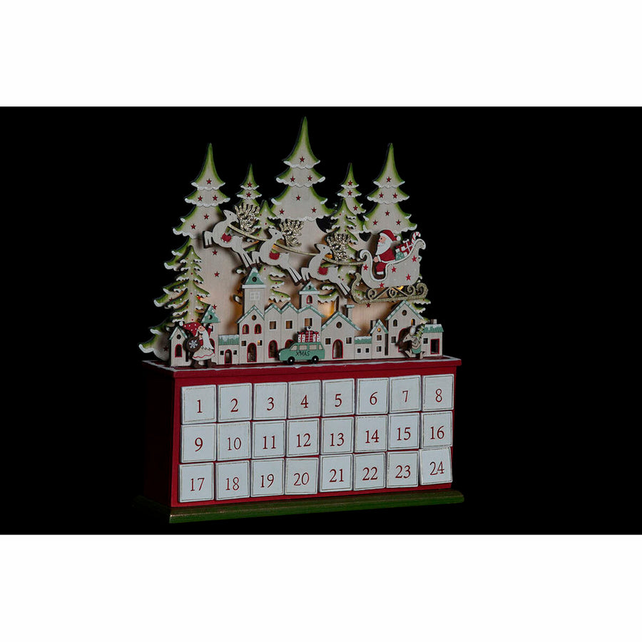 Adventskalender DKD Home Decor Holz (32 x 8.5 x 38 cm)