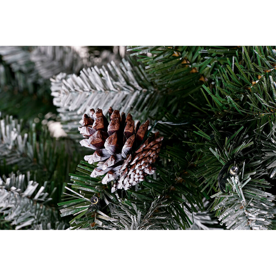 Weihnachtsbaum DKD Home Decor PVC LED Verschneit (125 x 125 x 210 cm)